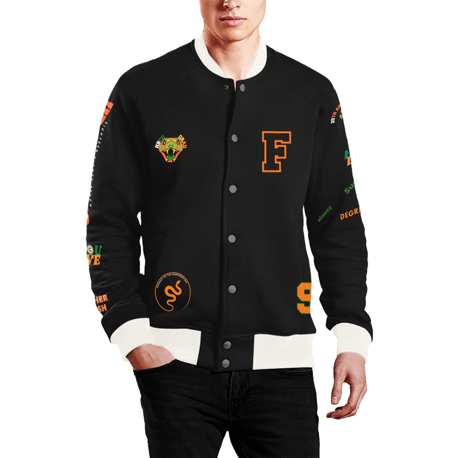Class of 97 Anniversary Jacket Men's All Over Print Baseball Jacket