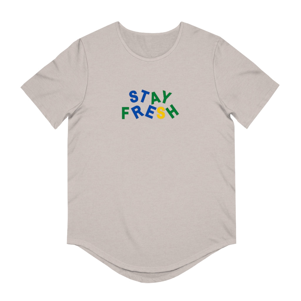 Stay Fresh Men's Jersey Curved Hem Tee