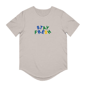 Stay Fresh Men's Jersey Curved Hem Tee
