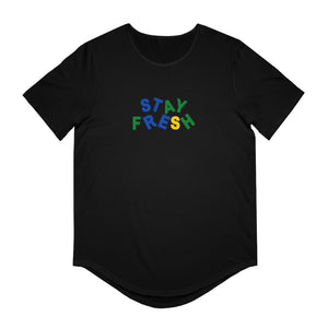 Stay Fresh Men's Jersey Curved Hem Tee