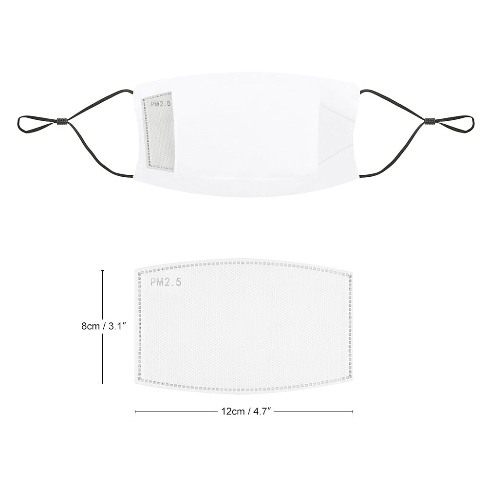 Stephanie's  - Custom Adjustable Face Cover with Multiple Spare Filters Non-medical