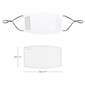 Stephanie's  - Custom Adjustable Face Cover with Multiple Spare Filters Non-medical