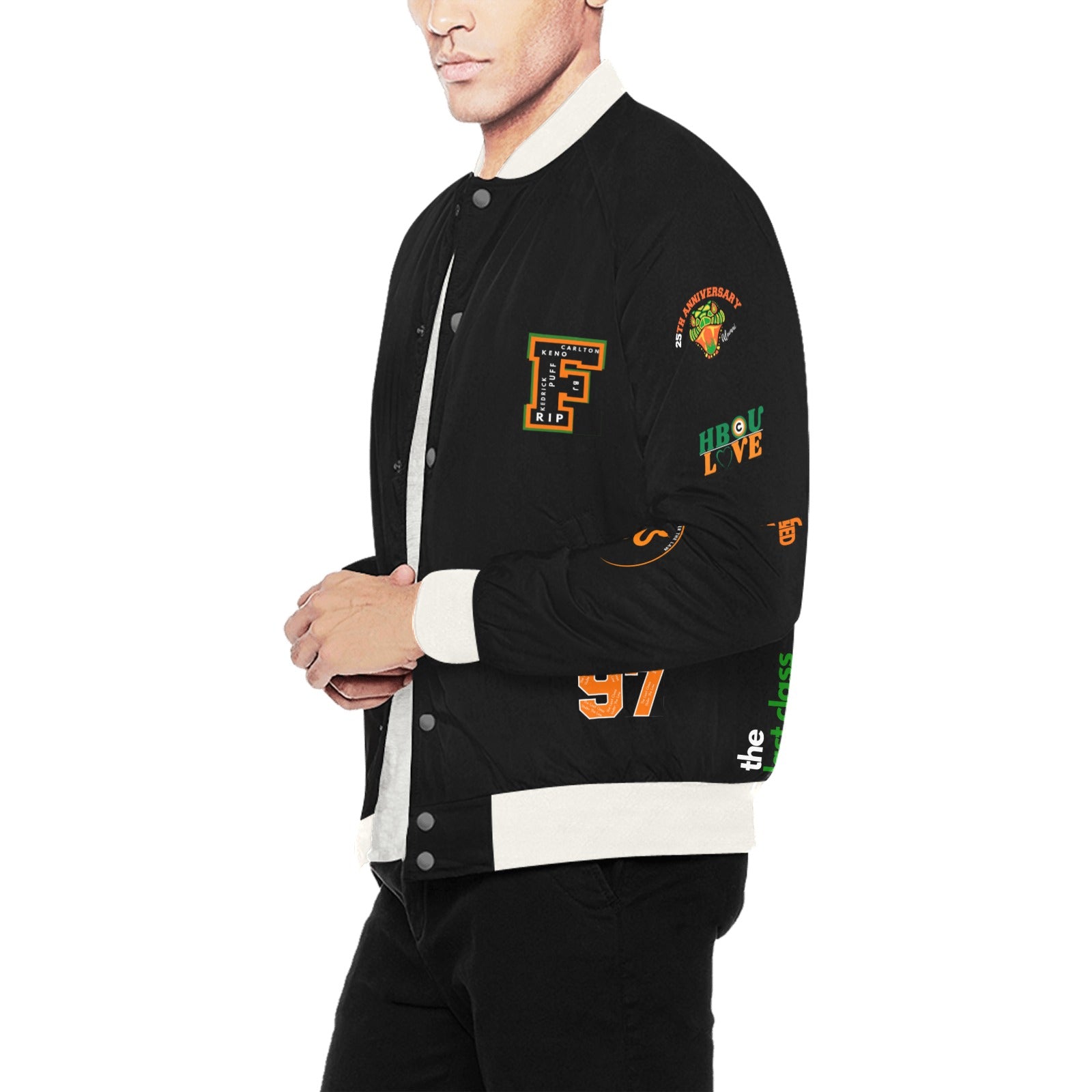 Tatted Anniversary Jacket Men's All Over Print Baseball Jacket (Model H26)