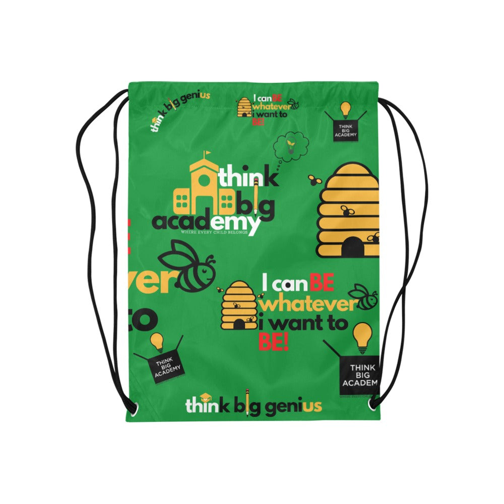 think big academy Medium Drawstring Bag