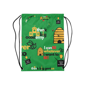 think big academy Medium Drawstring Bag