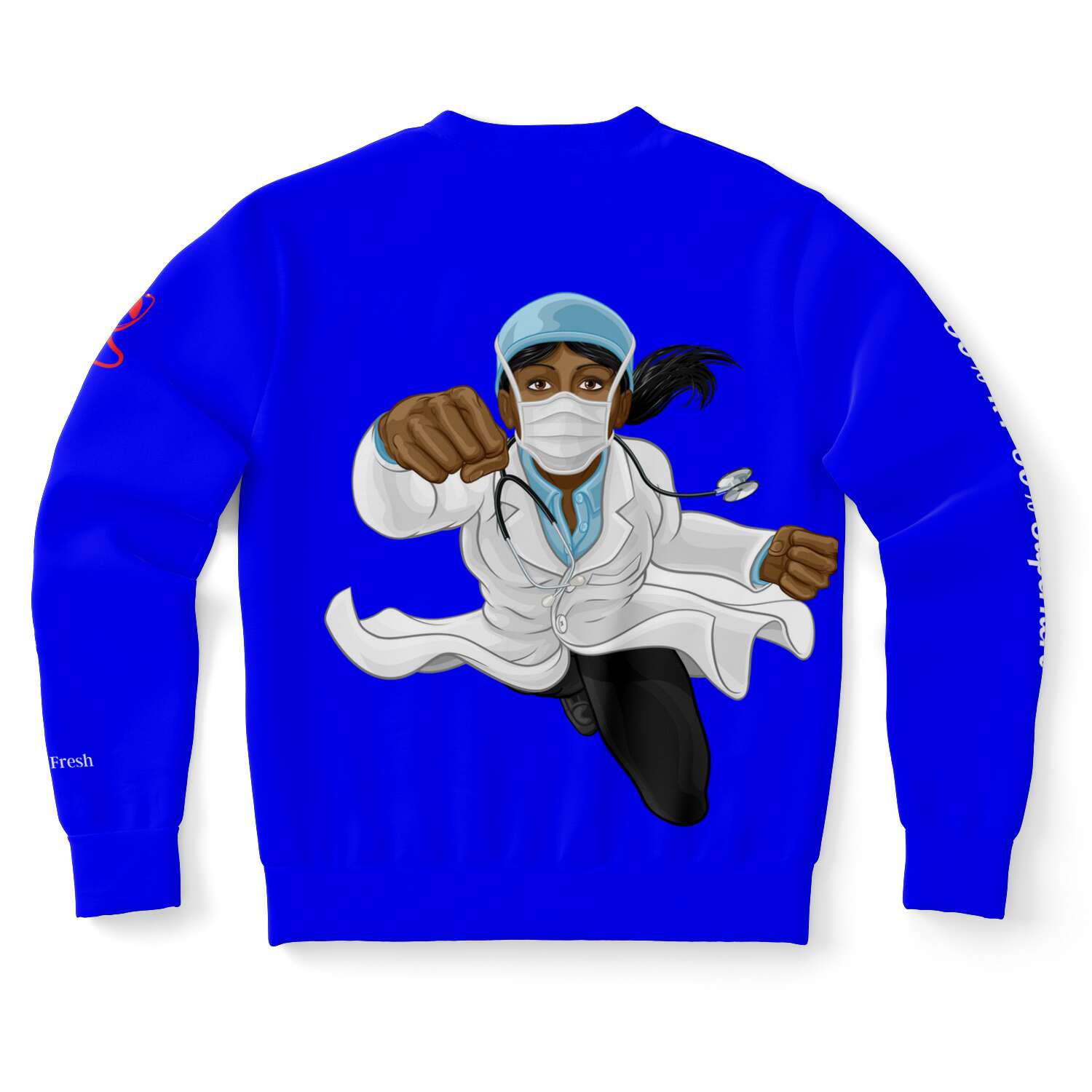 Respiratory Therapist Superhero Sweatshirt (Electric Blue)