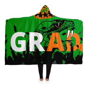 Rattler Nation Green Hoodie Blanket