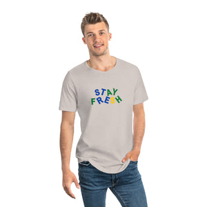 Stay Fresh Men's Jersey Curved Hem Tee