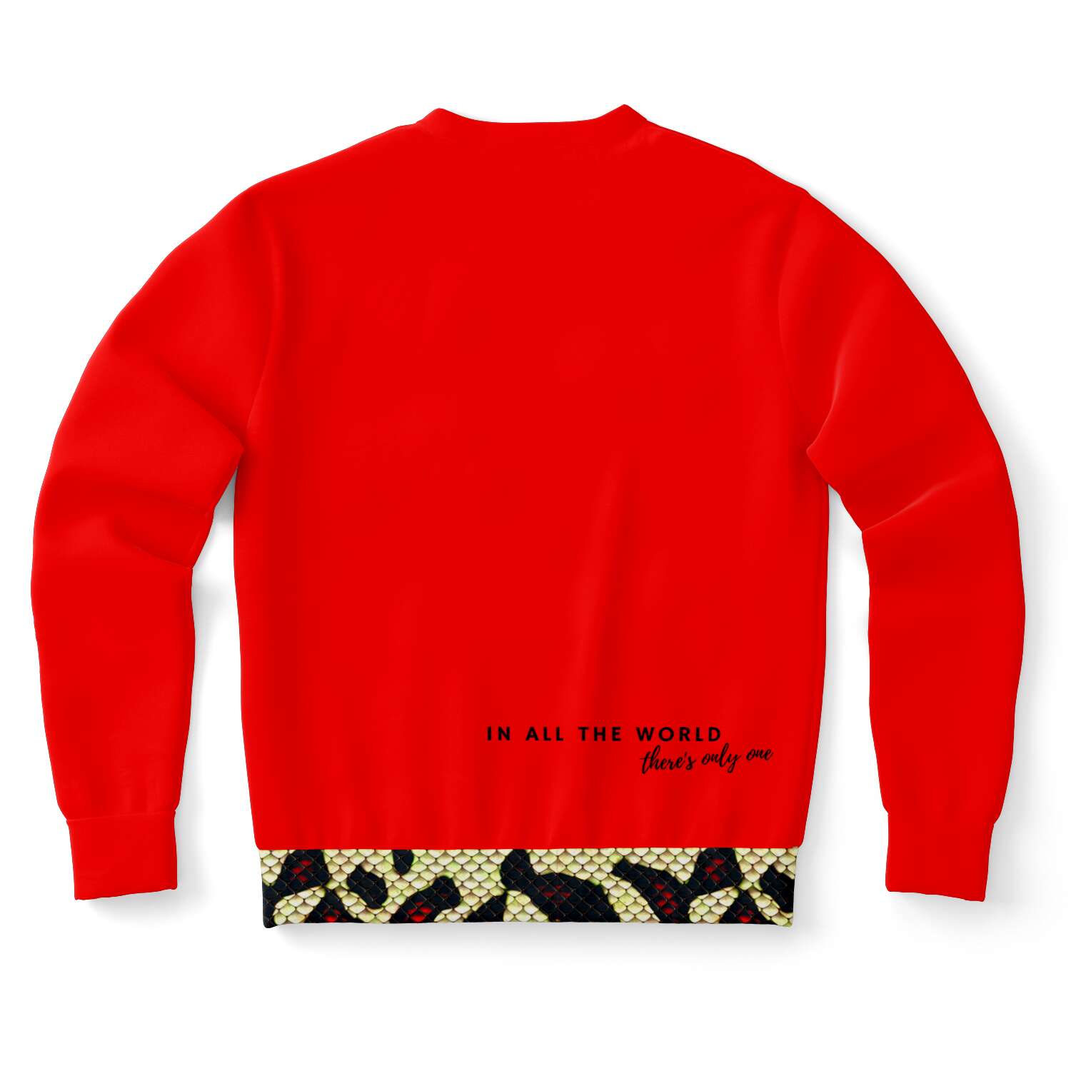 Snake Walk Red Snake Print - Sweatshirt