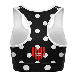 Polka Polka Love - Sports Bra