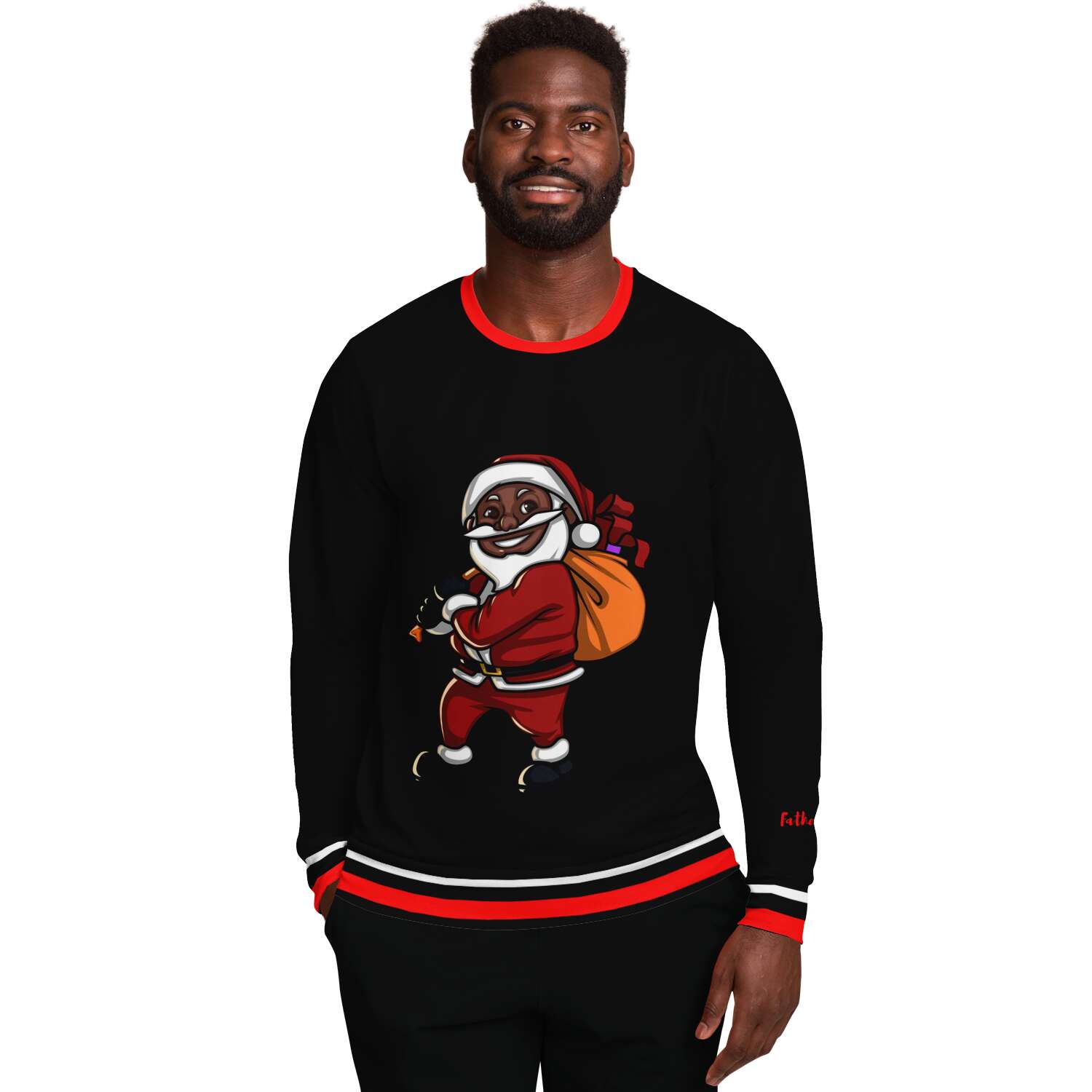 Black discount christmas sweatshirt