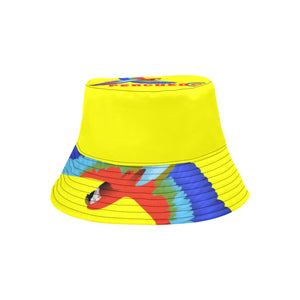 Perched Unisex Summer Bucket Hat / Canary Yellow