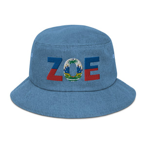 Zoe - Denim bucket hat