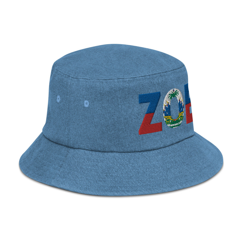 Zoe - Denim bucket hat