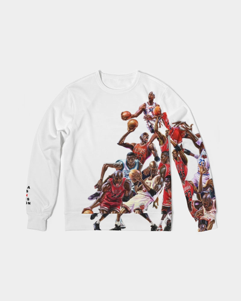 Many Faces Jumpman - Men's Classic French Terry Crewneck Pullover