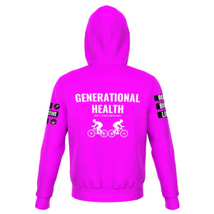 Generational Health - Pink Burst Hoodie