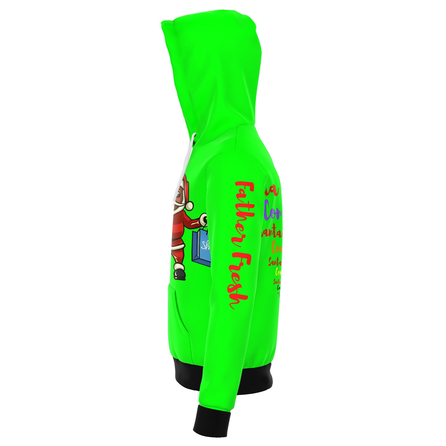 Neon Santa Hoodie