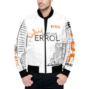 Errol All Over Print Quilted Bomber Jacket for Men (Model H33)