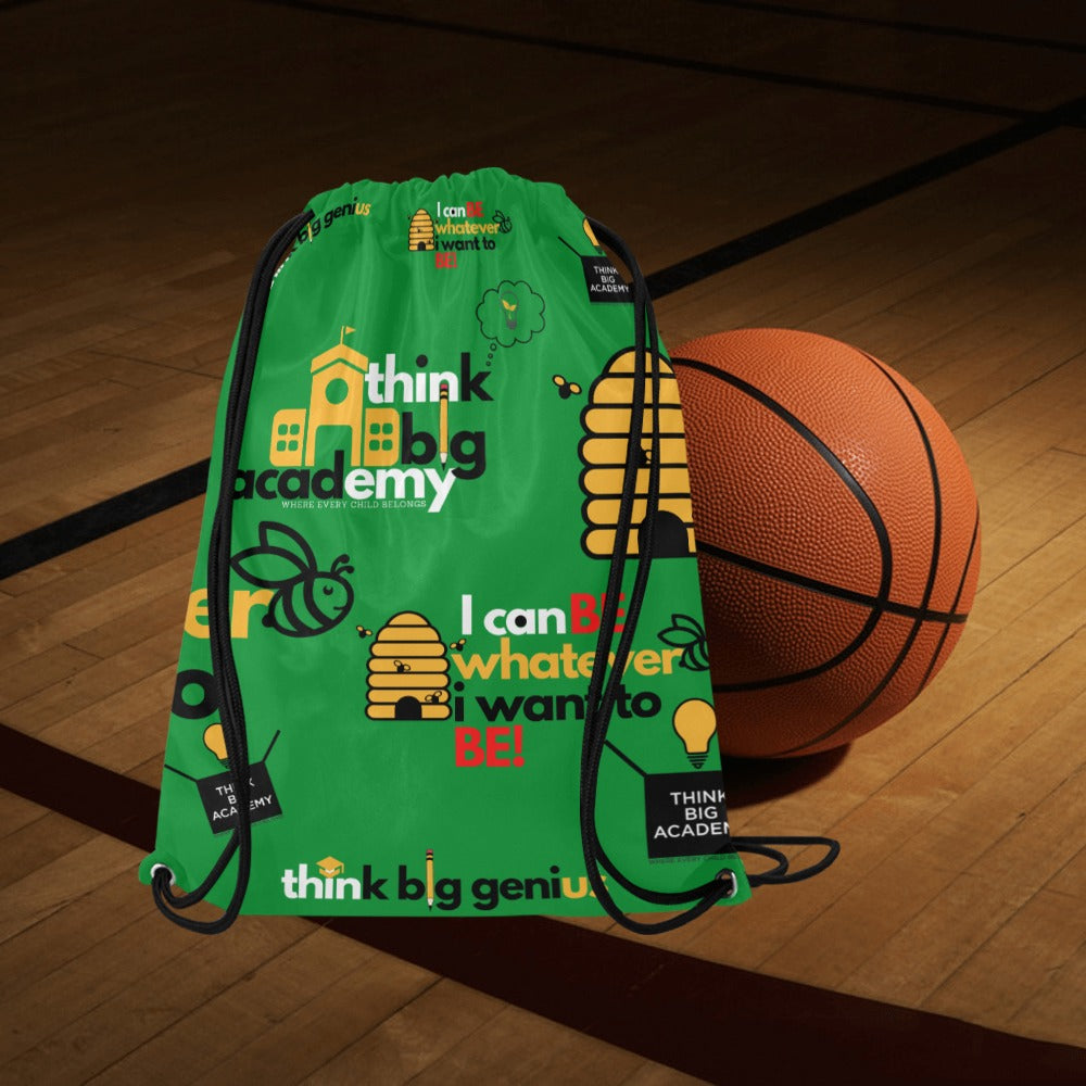 think big academy Medium Drawstring Bag