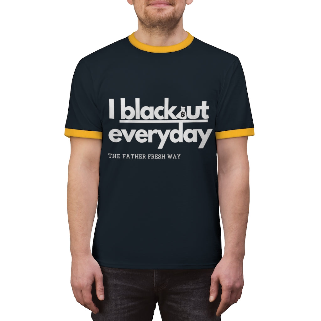 Blackout Everyday -  Ringer T-shirt