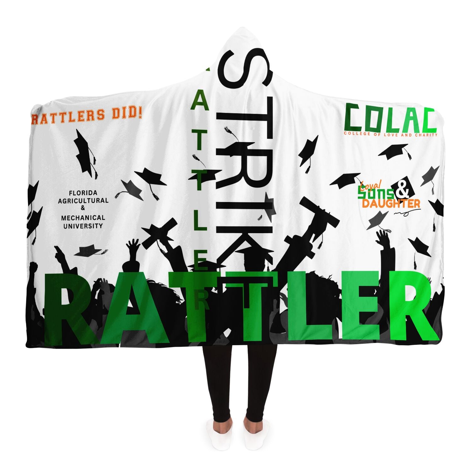 Rattler Strike Hoodie Blanket