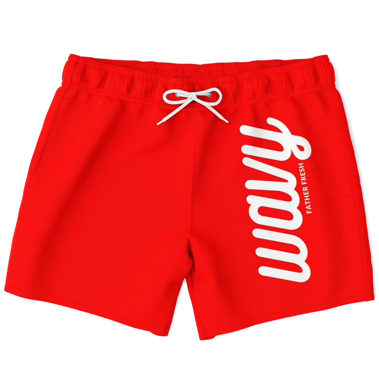 Wavy Swim Trunks - Red