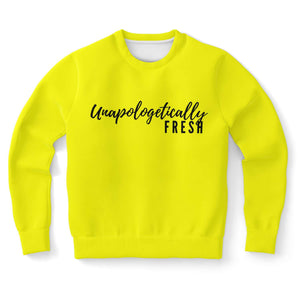 Unapologetically Fresh - Canary Yellow Blue Sweatshirt