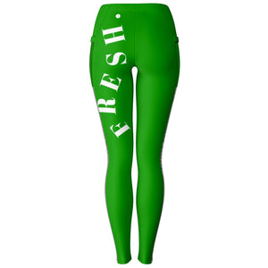 Wavy Leggings Green